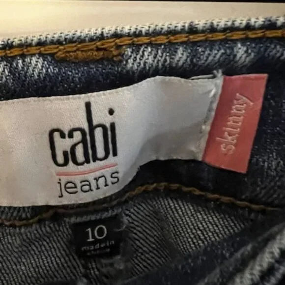Cabi The Skinny Deconstructed Size 10 Jeans - Picture 5 of 8